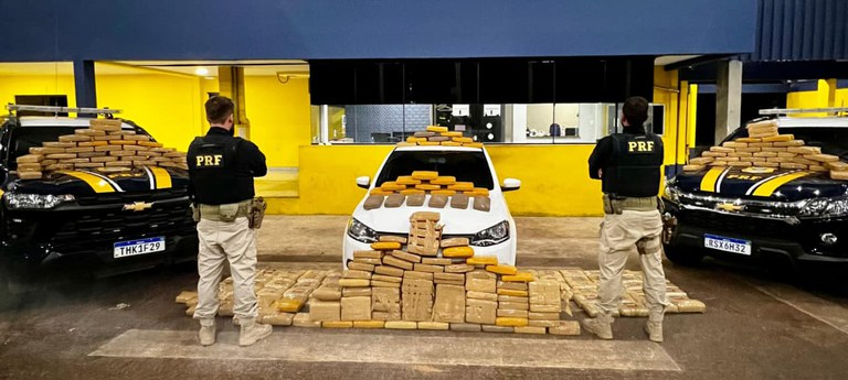 NOVAS TÁTICAS DO TRÁFICO - PRF em Rondônia apreende mais de 250 kg de entorpecentes em grande operação 

